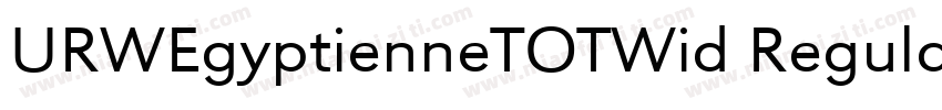 URWEgyptienneTOTWid Regular字体转换